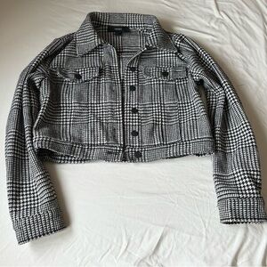Forever 21 Monochrome Checkered Blazer